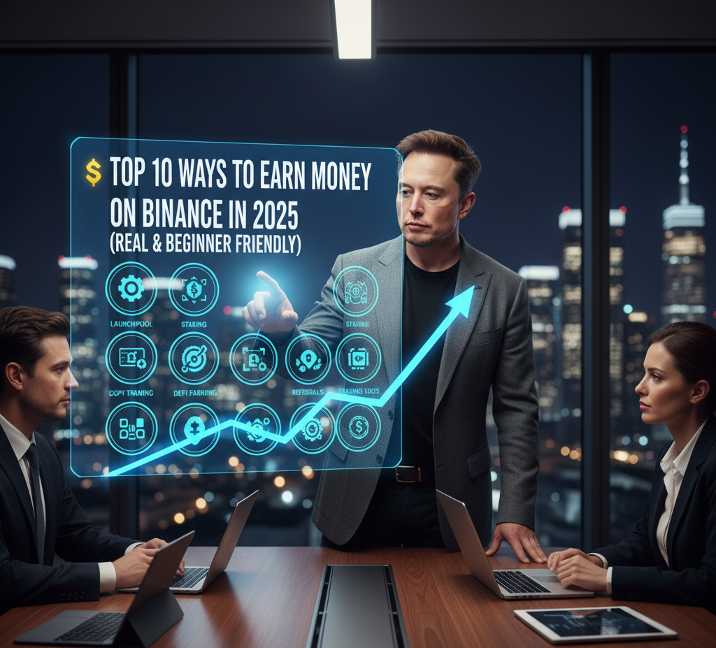 💰 Top 10 Ways to Earn Money on Binance in 2025 (Real & Beginner Friendly)